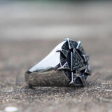 HMsubvers NORDIC VIKING TRIANGLE SYMBOL STAINLESS STEEL RING