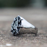 HMsubvers NORDIC VIKING TRIANGLE SYMBOL STAINLESS STEEL RING