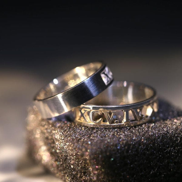 SILVER RING Couple / 5 HANDCRAFTED COUPLE SILVER RING