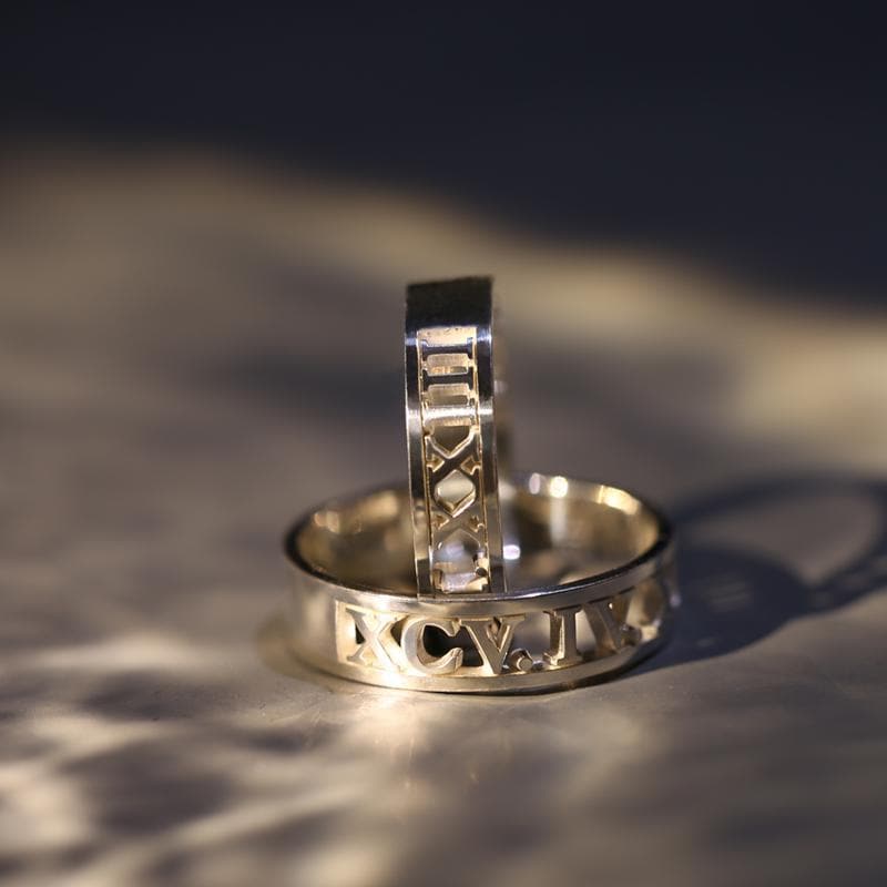 SILVER RING HANDCRAFTED COUPLE SILVER RING