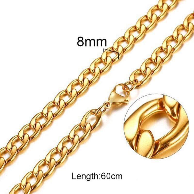STAINLESS STEEL Chains SOLID CURB CHAIN STAINLESS STEEL CHAIN