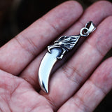 STAINLESS STEEL NECKLACE RETRO WOLF TEETH STAINLESS STEEL PENDANT