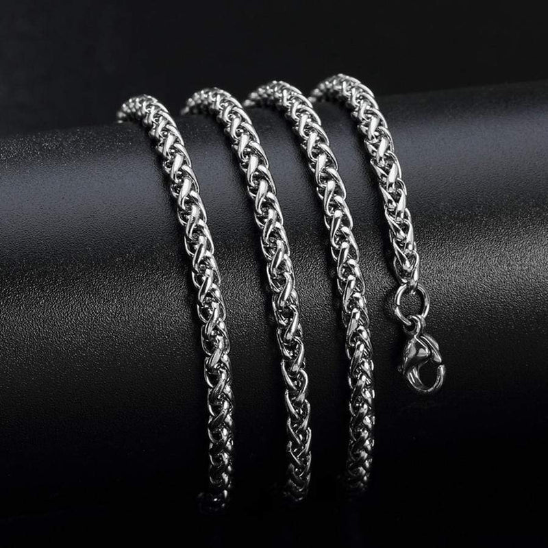 STAINLESS STEEL PENDANT 3mm*60cm Cable Chain DRAGON'S BALL STAINLESS STEEL PENDANT