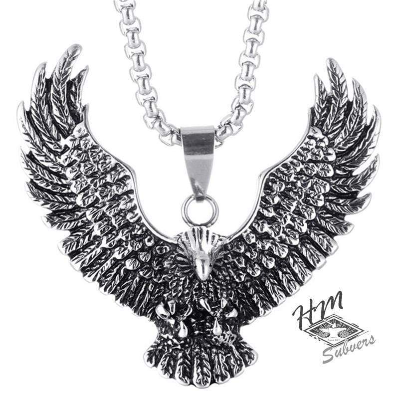 STAINLESS STEEL PENDANT A / PENDANT ONLY PUNK EAGLE STAINLESS STEEL PENDANT