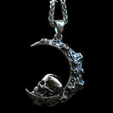 STAINLESS STEEL PENDANT Dark Moon SKULL STAINLESS STEEL PENDANT