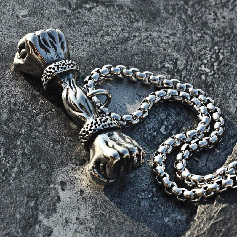 STAINLESS STEEL PENDANT FIST OF STRENGTH STAINLESS STEEL PENDANT