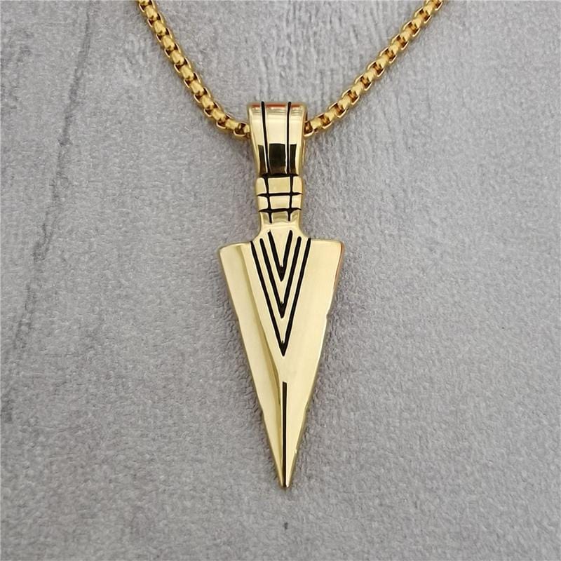 STAINLESS STEEL PENDANT GOLD HIP HOP TRIANGLE STAINLESS STEEL PENDANT