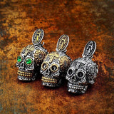STAINLESS STEEL PENDANT HIP HOP SKULL MAN STAINLESS STEEL NECKLACE