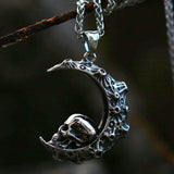 STAINLESS STEEL PENDANT Pendant Only Dark Moon SKULL STAINLESS STEEL PENDANT