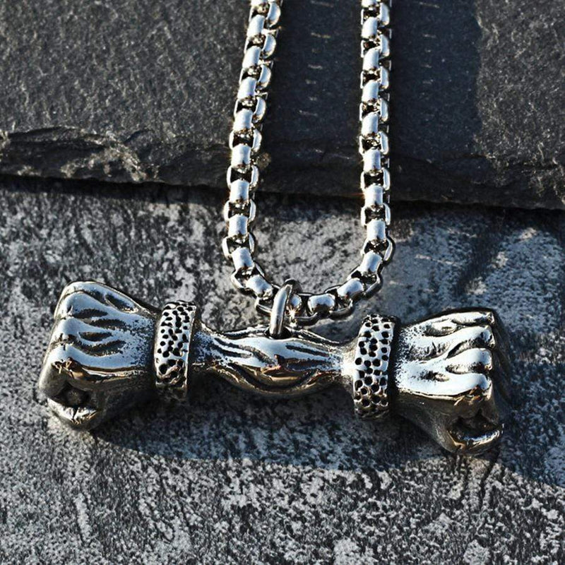 STAINLESS STEEL PENDANT Pendant Only FIST OF STRENGTH STAINLESS STEEL PENDANT