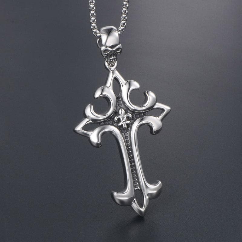 STAINLESS STEEL PENDANT Pendant Only GOTHIC CROSS STAINLESS STEEL PENDANT