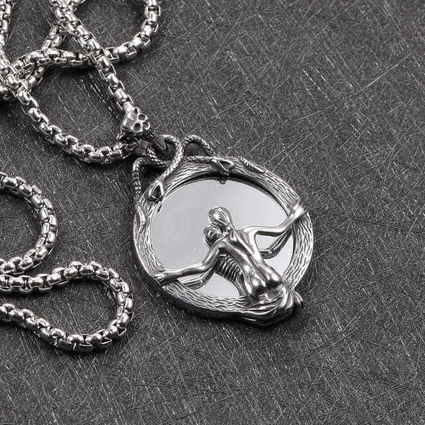 STAINLESS STEEL PENDANT Pendant Only MAGIC MIRROR STAINLESS STEEL PENDANT