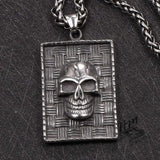 STAINLESS STEEL PENDANT Pendant Only PUNK RETRO SKULL STAINLESS STEEL PENDANT