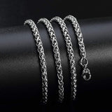 STAINLESS STEEL PENDANT With 3mm*60cm Cable Chain CROSS DEVIL'S EYE STAINLESS STEEL PENDANT