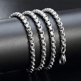STAINLESS STEEL PENDANT With 3mm*60cm Pearl Chain TWISTED HEMP ROPE STAINLESS STEEL PENDANT