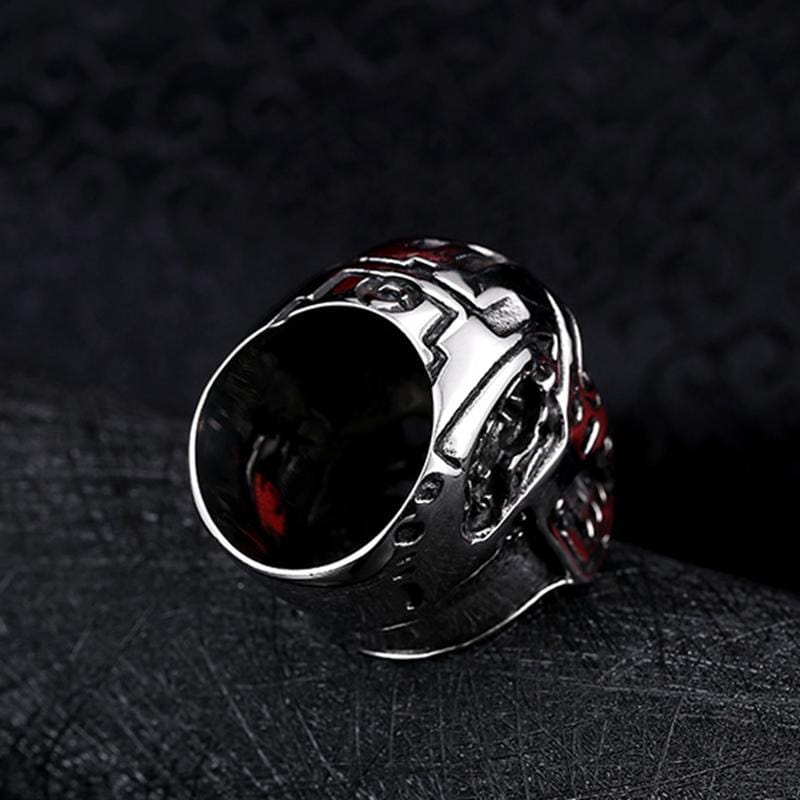 STAINLESS STEEL RING BIOCHEMICAL ROBOT WARRIOR RING