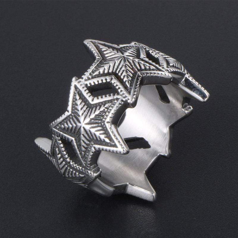 STAINLESS STEEL RING FASHION STAR STAINLESS STEEL RING