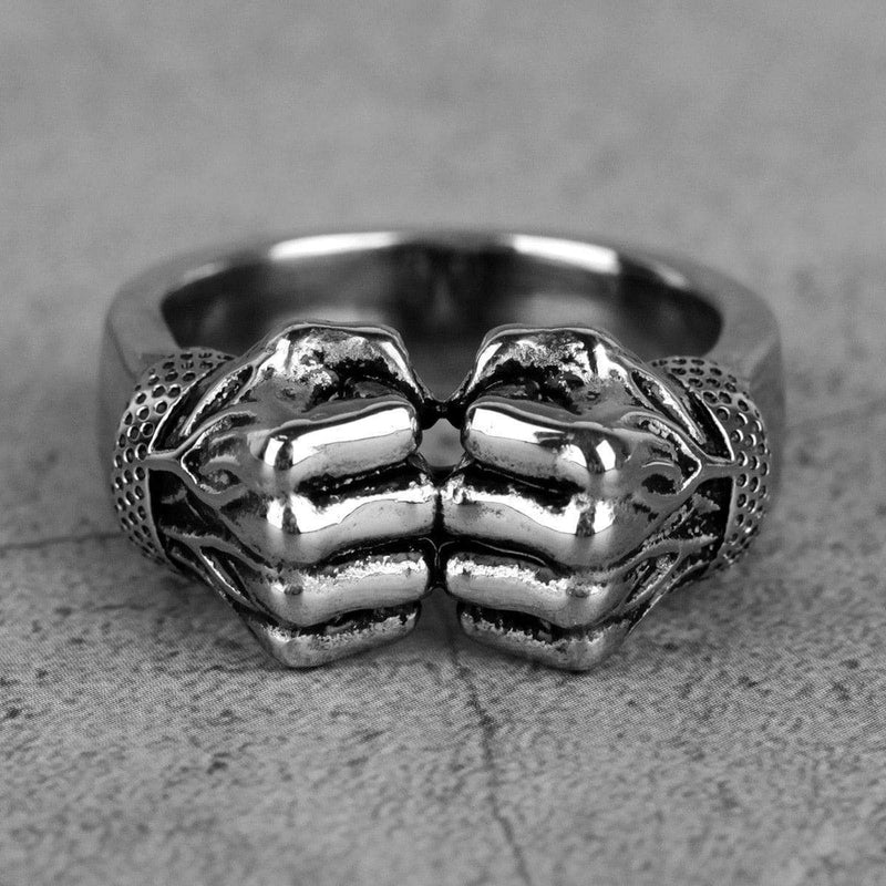 STAINLESS STEEL RING FIST OF POWER STAINLESS STEEL RING