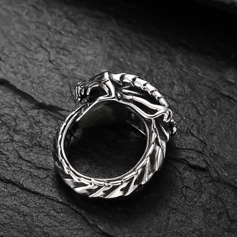 STAINLESS STEEL RING GOTHIC DEMON DRAGON STAINLESS STEEL RING