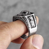 STAINLESS STEEL RING GOTHIC SKULL PUNK STAINLESS STEEL RING