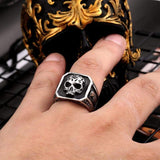 STAINLESS STEEL RING GOTHIC SKULL PUNK STAINLESS STEEL RING