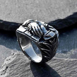 STAINLESS STEEL RING PEACEFUL STAINLESS STEEL RING