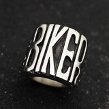 STAINLESS STEEL RING PUNK BIKER STYLE STAINLESS STEEL RING