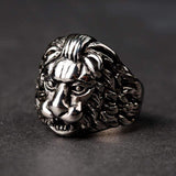 STAINLESS STEEL RING PUNK LION STAINLESS STEEL RING