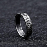 STAINLESS STEEL RING SAWTOOTH PATTERN STAINLESS STEEL RING