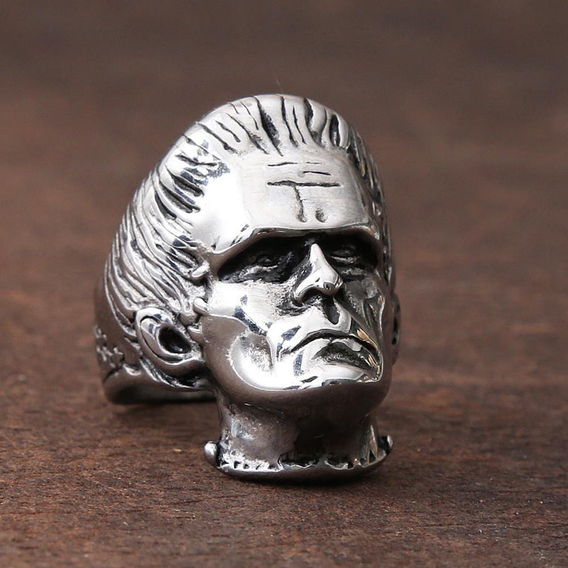 STAINLESS STEEL RING SCIENCE FICTION VICTOR FRANKENSTEIN RING