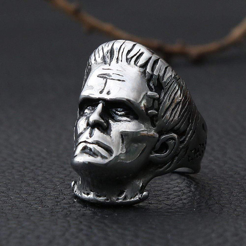 STAINLESS STEEL RING SCIENCE FICTION VICTOR FRANKENSTEIN RING