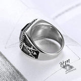 STAINLESS STEEL RING VINTAGE AG STAINLESS STEEL RING
