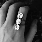 STAINLESS STEEL VIKING AMULET RUNE STAINLESS STEEL RING